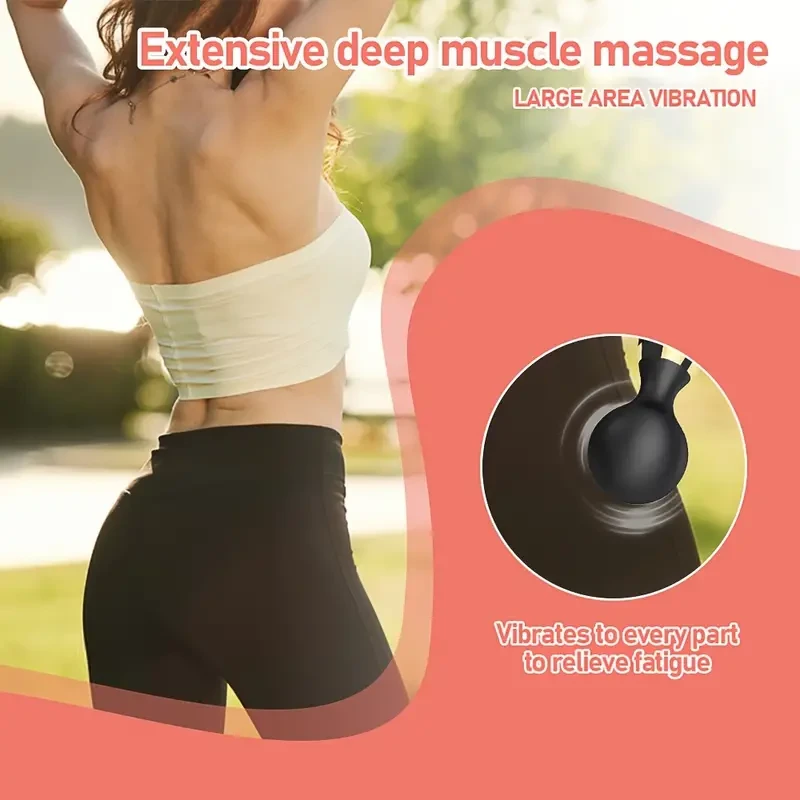 Portable Deep Tissue Massage Gun with Dual-Direction Control - Handheld Muscle Relief & Recovery Device, 3 Modes, Quiet Brushless Motor, Ergonomic Design - USB Rechargeable