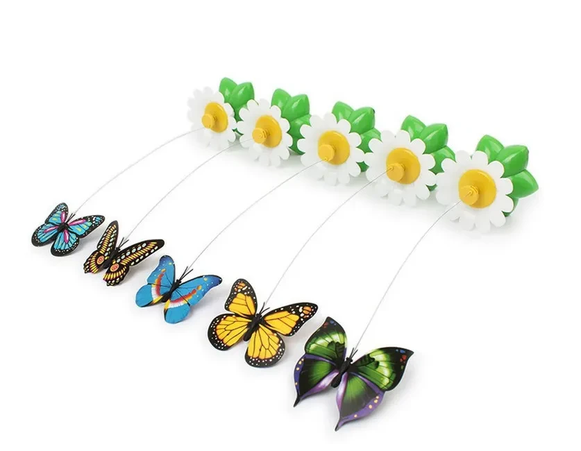 Electric Automatic Rotating Flower Pet Toy