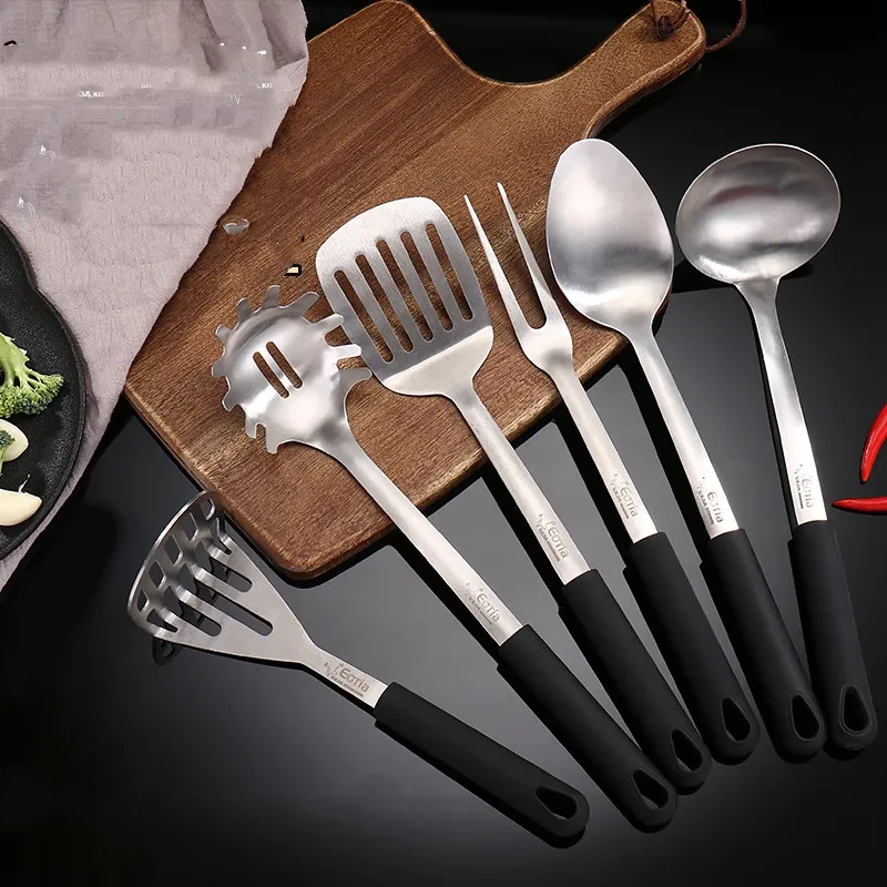 6pc Set of Stainless Steel Kitchen Kitchen Utensils