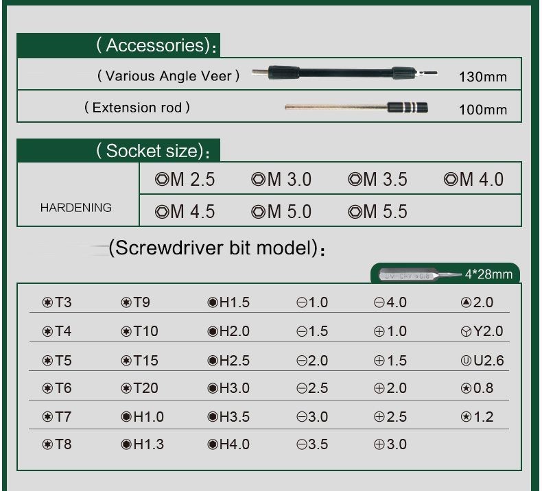 Elecall Mini Precision Screwdriver Set, 45 in 1