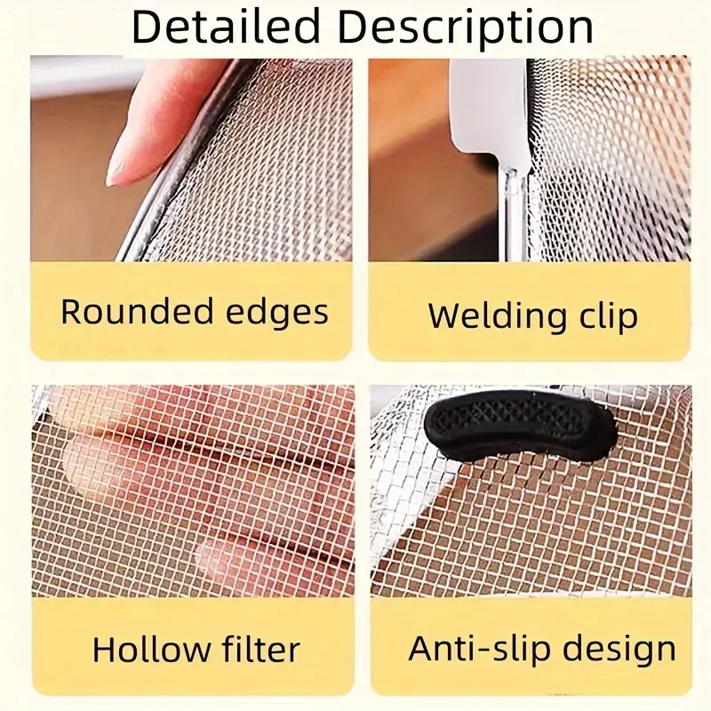 201 Stainless Steel Triangle Corner Sink Strainer Multipurpose Kitchen Mesh Basket