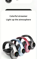 [Upgraded]Wireless Headphones, Wireless Earbuds With Deep Bass, Lightweight Foldable Headphones Built-in Mic, Compatible With3.5mm Audio Cable, Stereo Sound For Travel Work Laptop PC Cellphone. Gaming Headset For Ios Wireless, Christmas Present