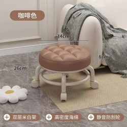 Universal Wheel Small Chair with Plastic Backrest