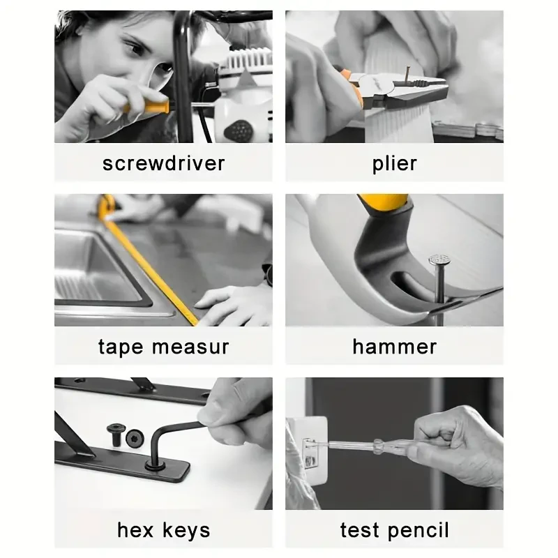 24-Piece Essential Household Hand Tool Kit DIY & Repair Set with Storage Case