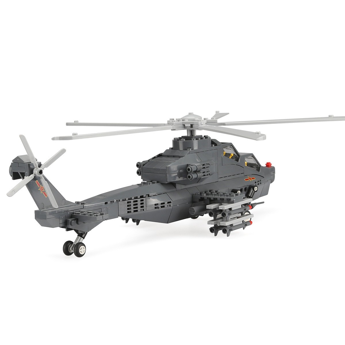 Airplane Model Inserting Building Blocks