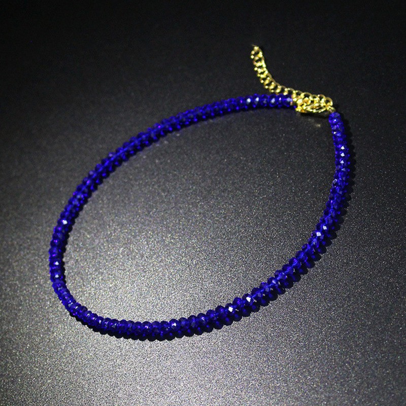 Fashion Simple Black Beads Choker Necklace