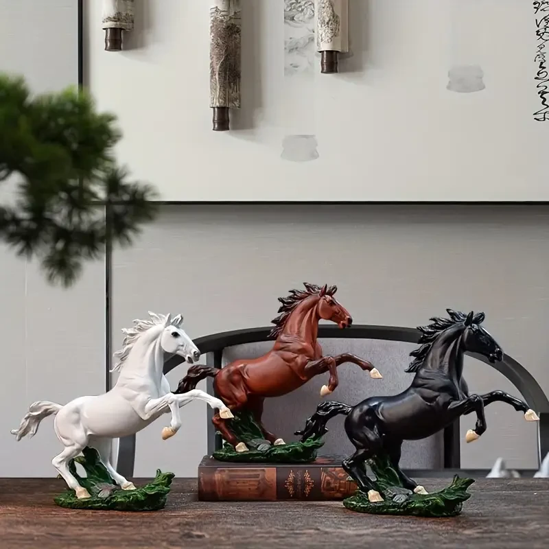Exquisite Resin Horse Figurine Sculpture