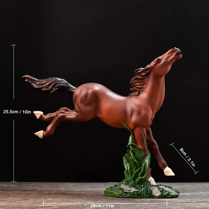 Exquisite Resin Horse Figurine Sculpture