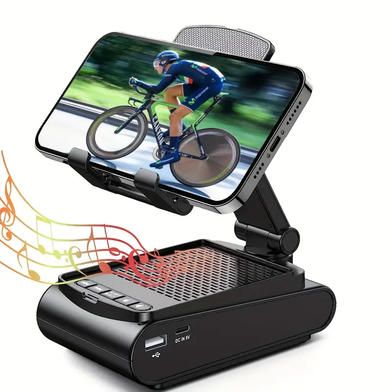 Portable Phone Stand Speaker Wireless Sound & Non-Slip Base
