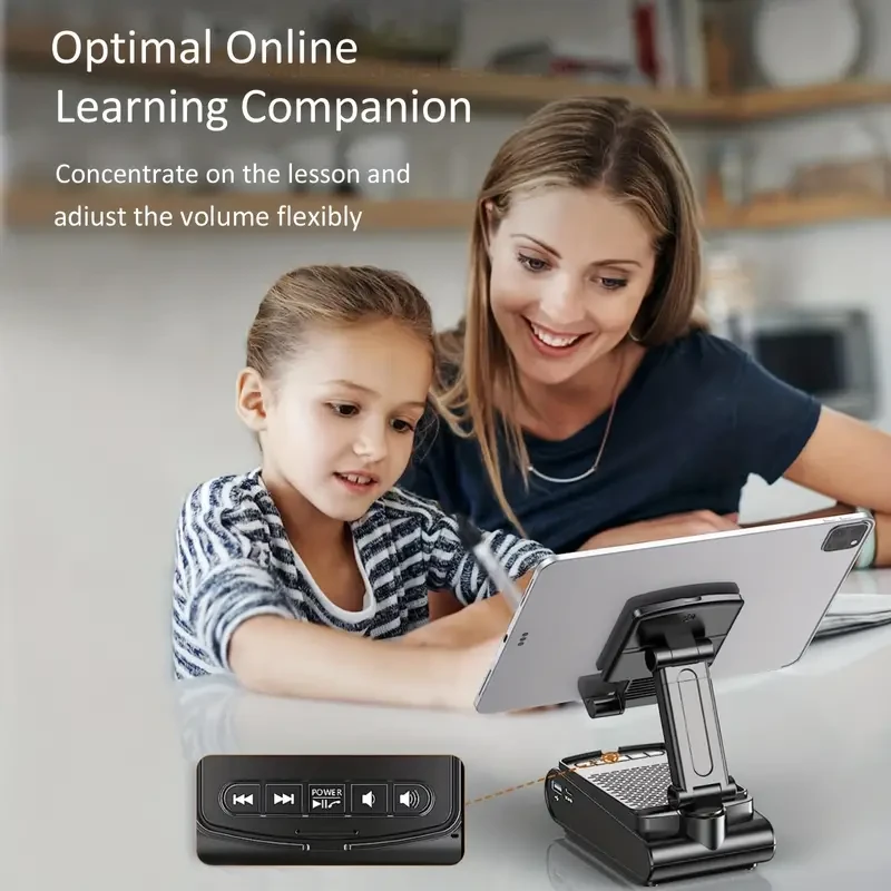 Portable Phone Stand Speaker Wireless Sound & Non-Slip Base