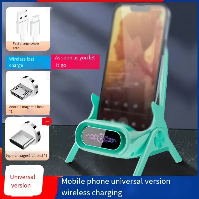 Universal Wireless Charger Stand  Fast Charging & Auto-Sensing