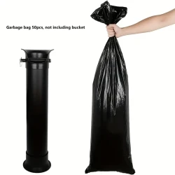 50pcs Thick Coffee Grounds Disposal Bags - Durable Plastic Waste Bags for Espresso Machines, Kitchen & Dining Essentials