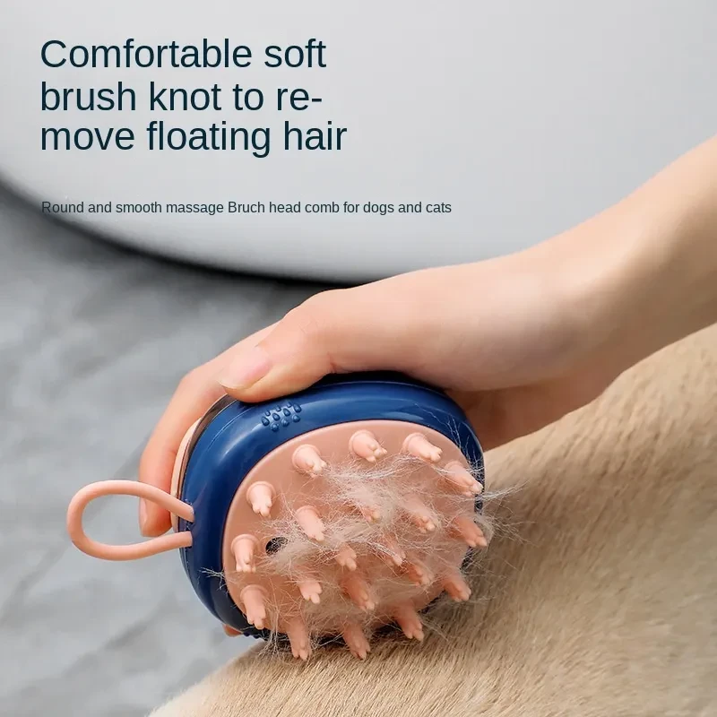 Bathing Dispensing Grooming Brush For Pets