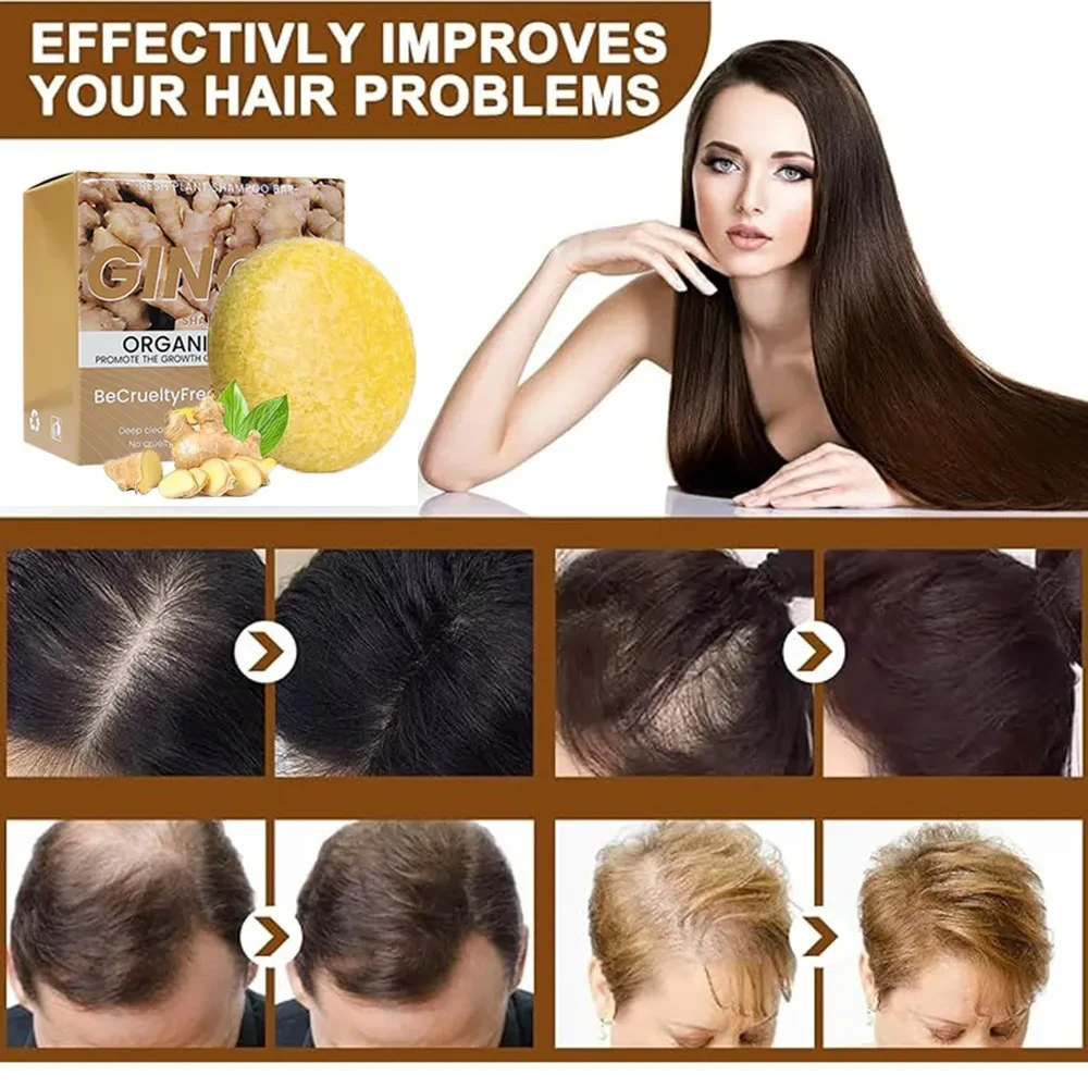 Ginger Shampoo Soap Coconut Hair Care