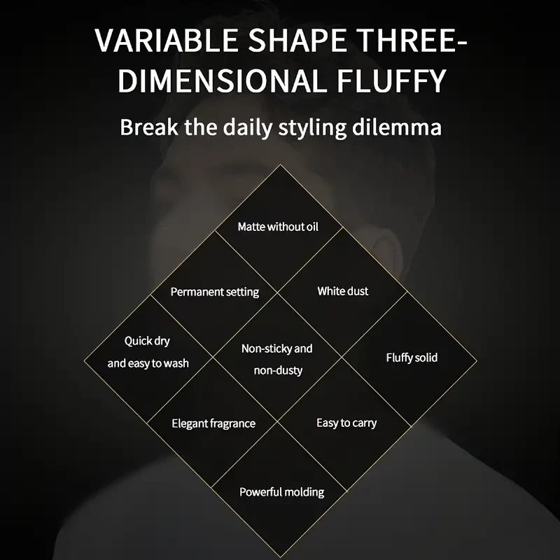 Temporary Hair Color Wax Strong Hold & Matte Finish