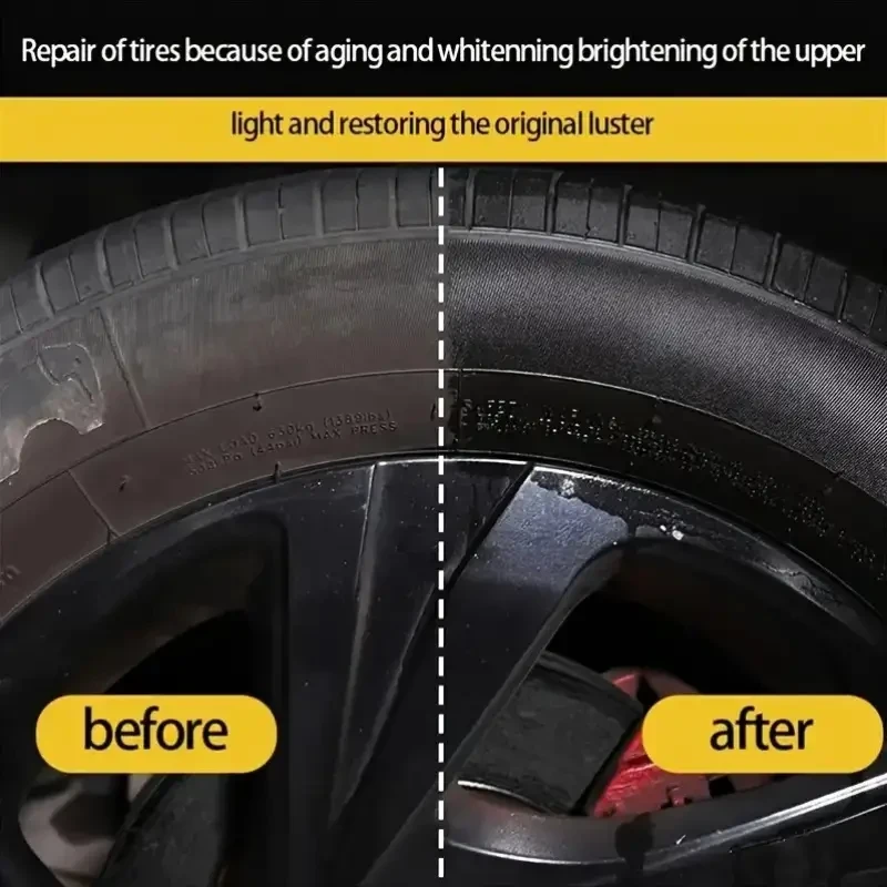 GKW Tire Black Wax Coating Durable Shine & Restoration