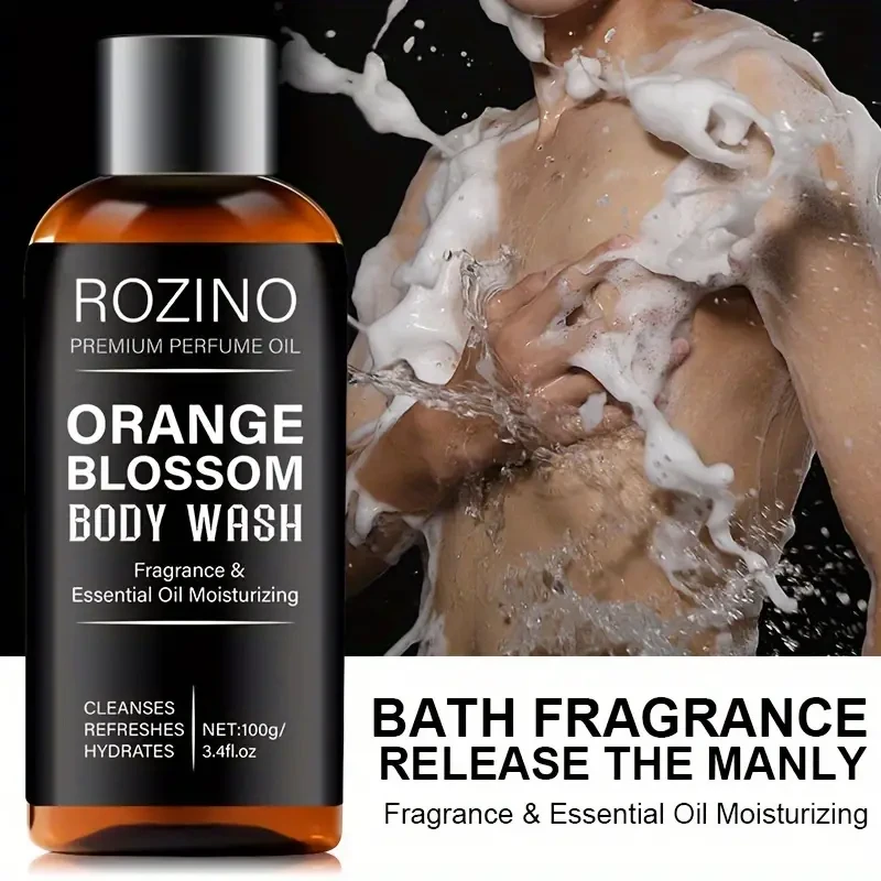 100g Orange Blossom Mens Body Wash Moisturizing & Exfoliating