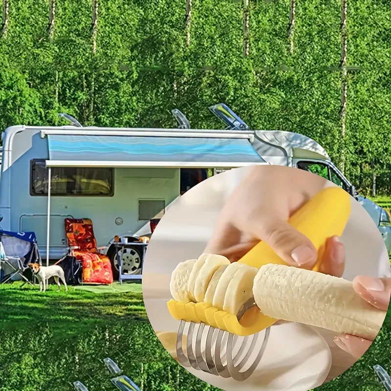 Stainless Steel Banana & Cucumber Slicer Handy Kitchen Gadget