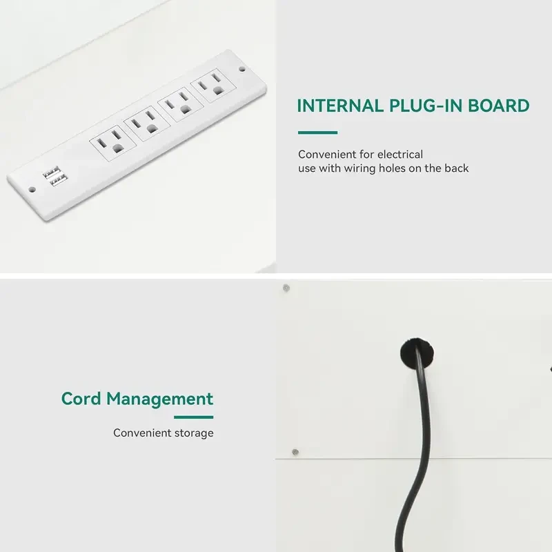 Farmhouse TV Stand for TVs up to 80 Inch - Modern 70" Entertainment Center with Storage Cabinets and Drawers