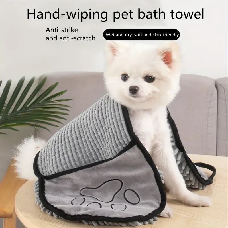 RapidDry Pet Bath Towel Super Absorbent & Gentle Grooming Towel
