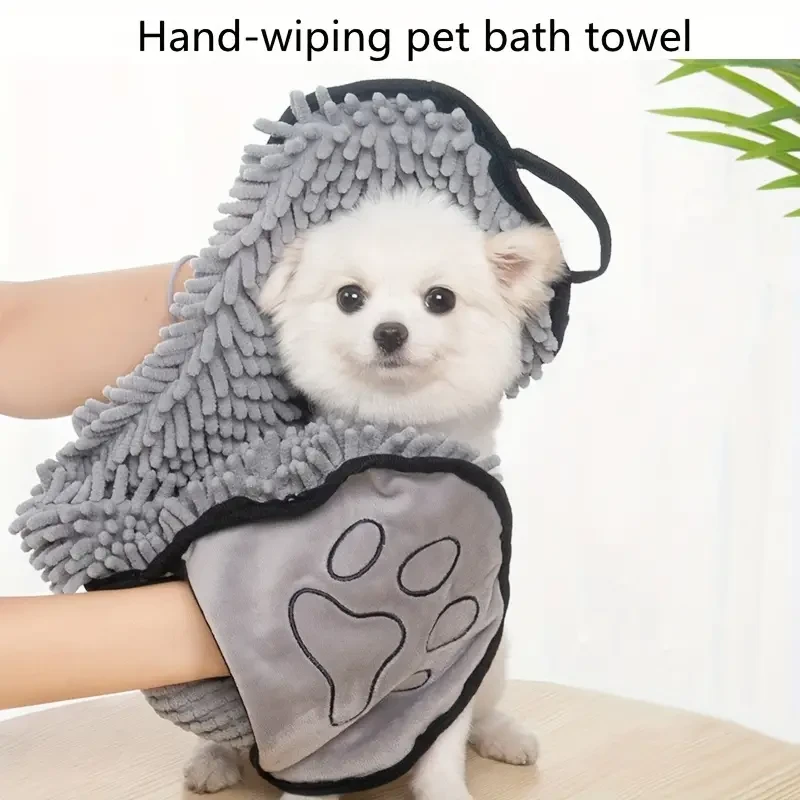 RapidDry Pet Bath Towel  Super Absorbent & Gentle Grooming Towel