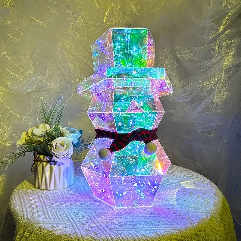 Christmas Colorful LED Glow Santa Claus