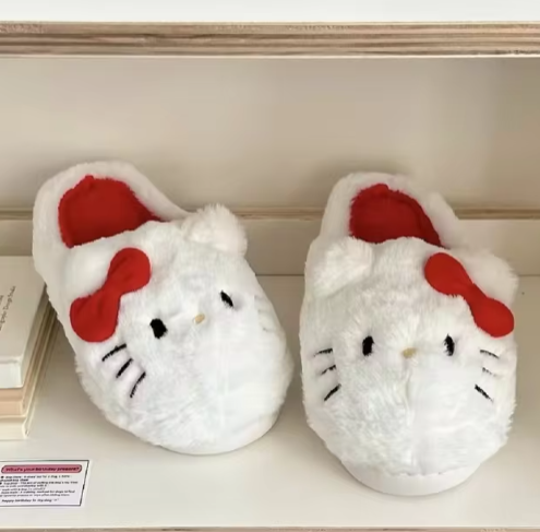 Sanrio plush slippers Hello Kittys