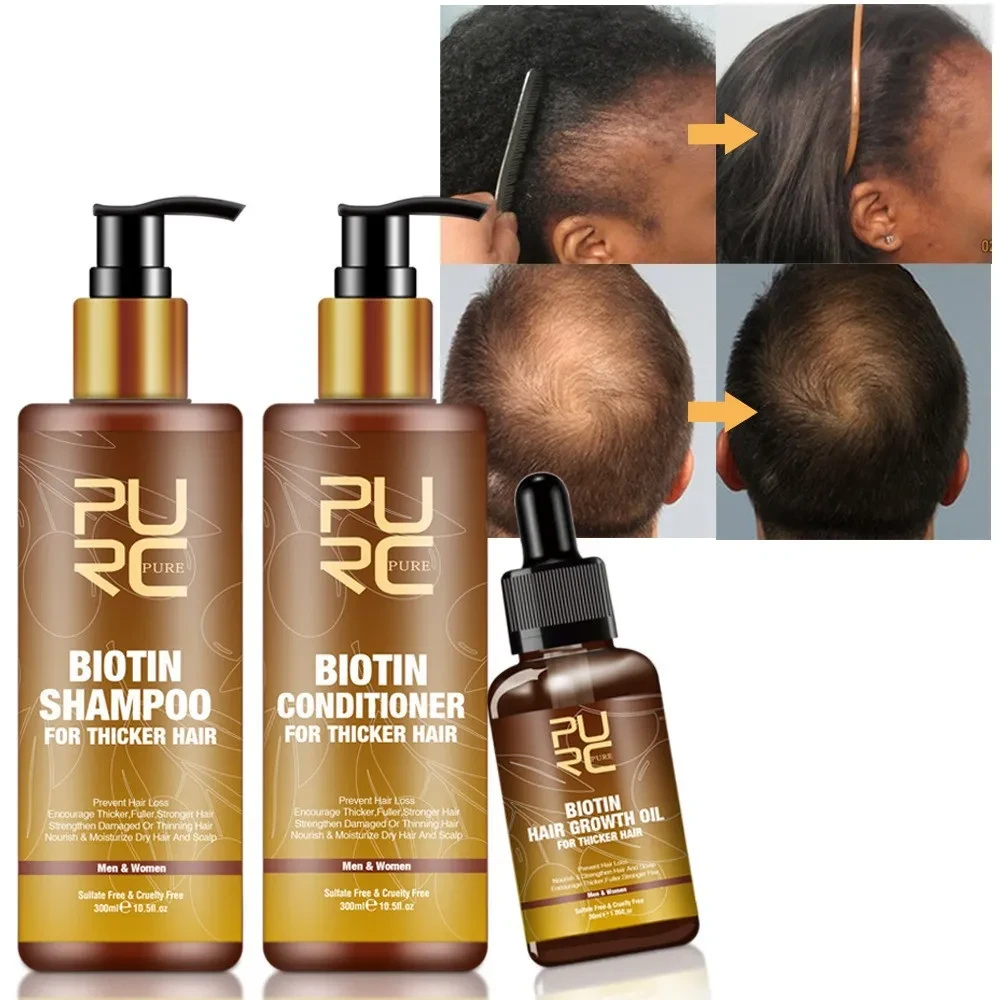 PURC Hair Ginger Biotin Three-piece Shampoo Conditioner