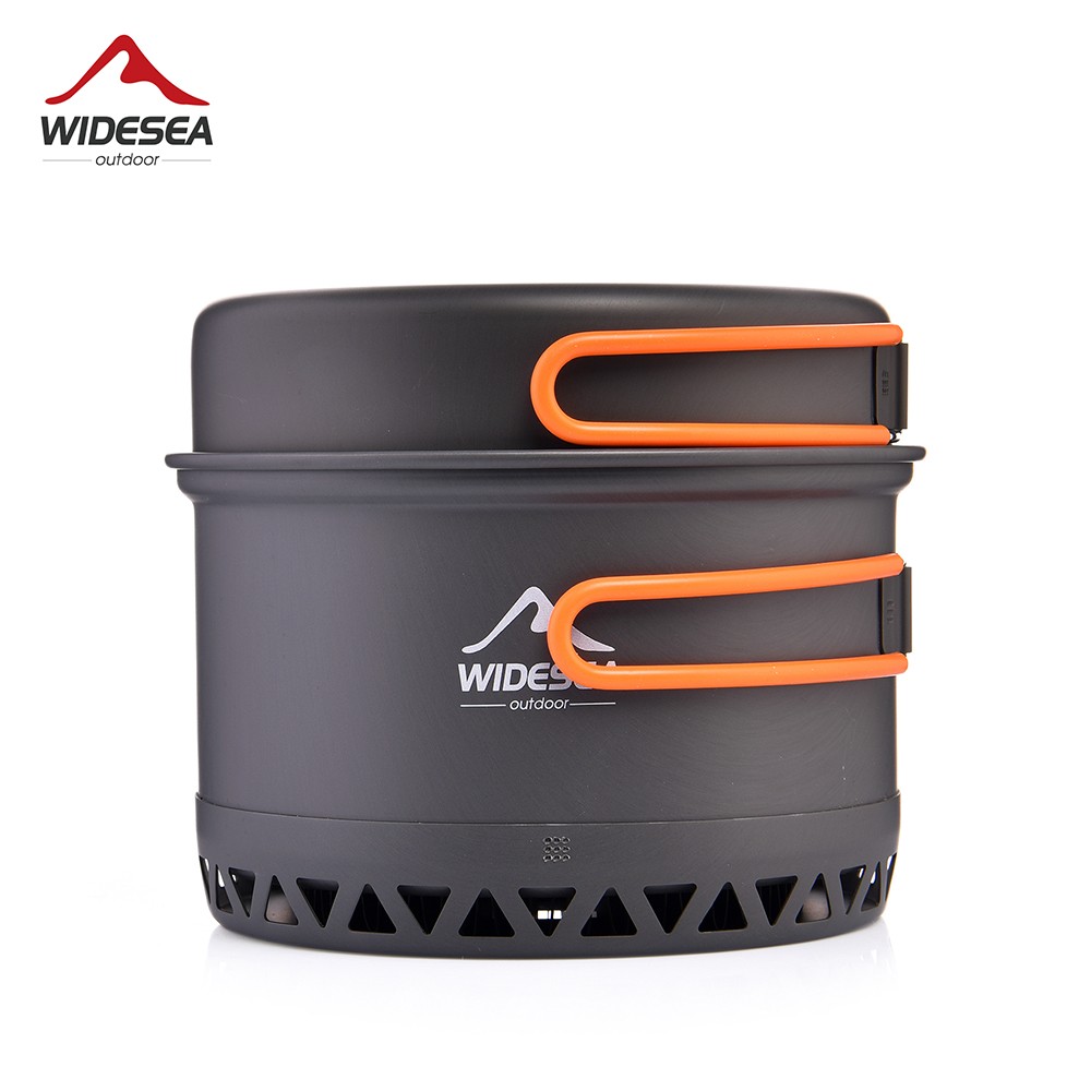 Widesea Camping Cookware Set Portable 1.3L/2.3L Outdoor Cooking Kit with Pot