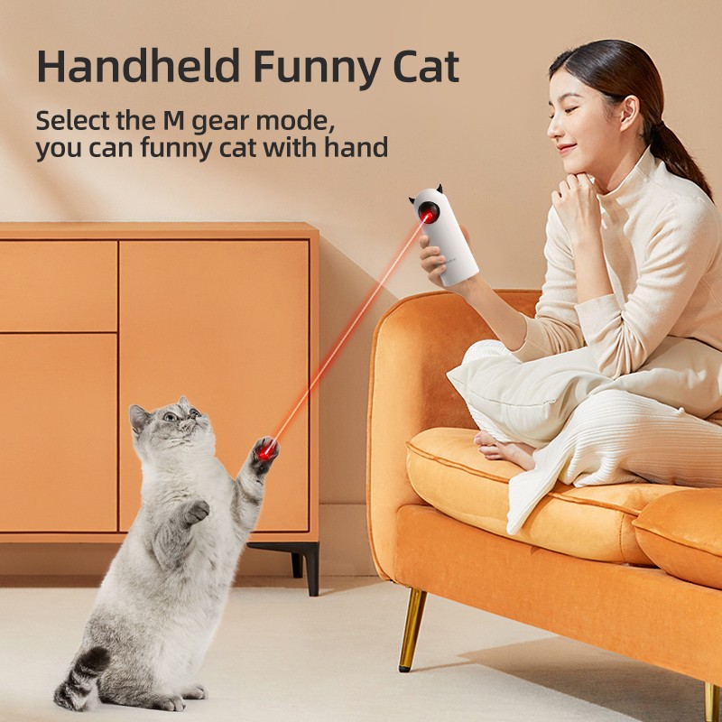 ROJECO Automatic Cat Toy Smart Interactive LED Laser for Cats and Dogs