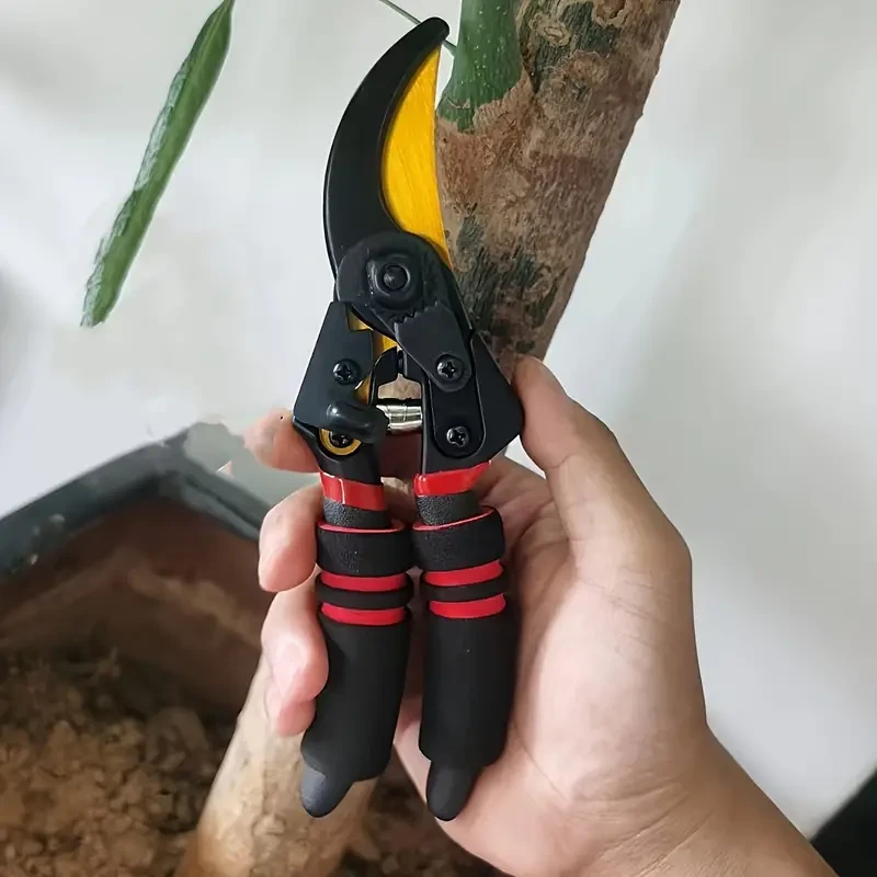Professional 21.01cm Carbon Steel Pruning Shears - Sharp SK-5 Blade, Comfort Grip Handle, Durable Tree Trimmer for Home Garden & Floristry