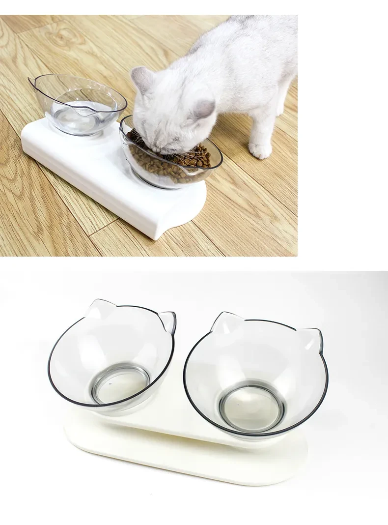 Pets Feeding Double Bowl