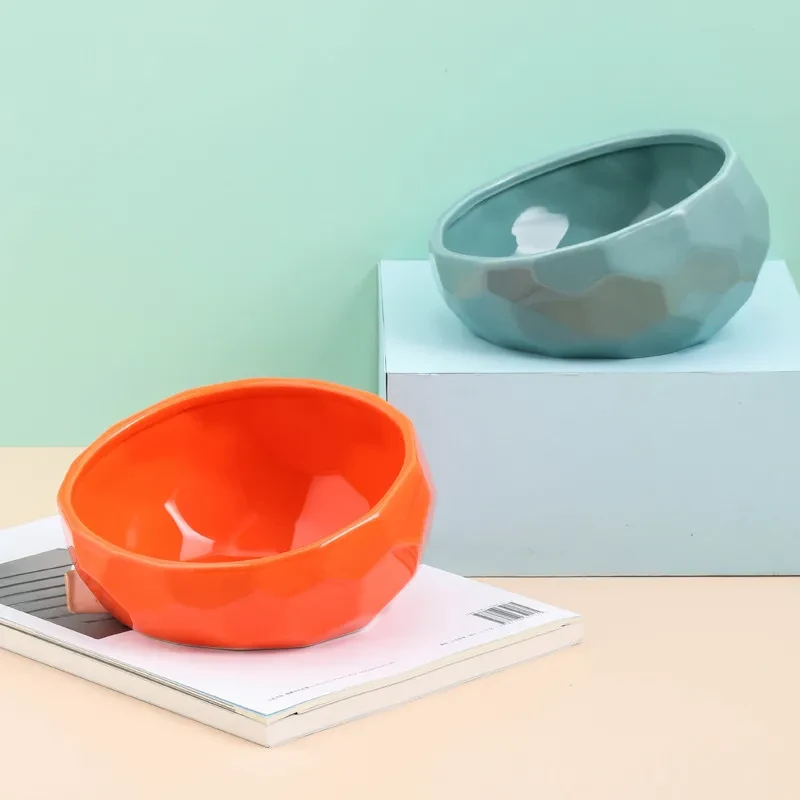 Pet Supplies Bowl Ceramic Oblique