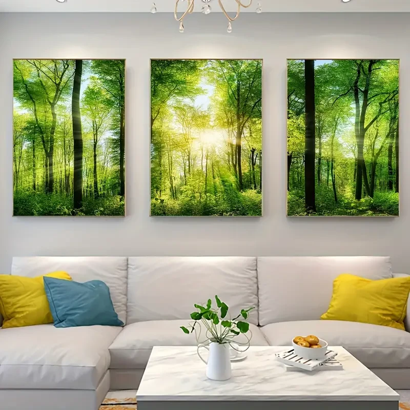 3pcs/set Unframed Canvas Poster, Modern Art, Natural Landscape