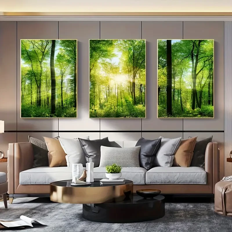 3pcs/set Unframed Canvas Poster, Modern Art, Natural Landscape