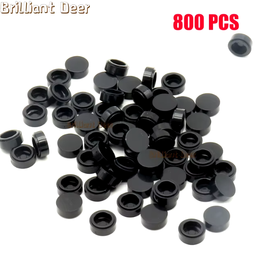 800PCS FLAT Tile 1x1 Dots Round Bricks