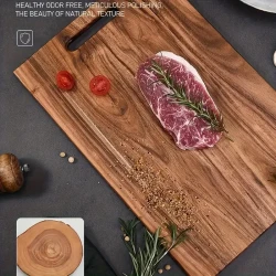 Premium Wooden Cutting Board - Perfect for Meat, Cheese, Bread, Vegetables & Fruits | Ideal Kitchen Gadget & Great Mother's Day Gift
