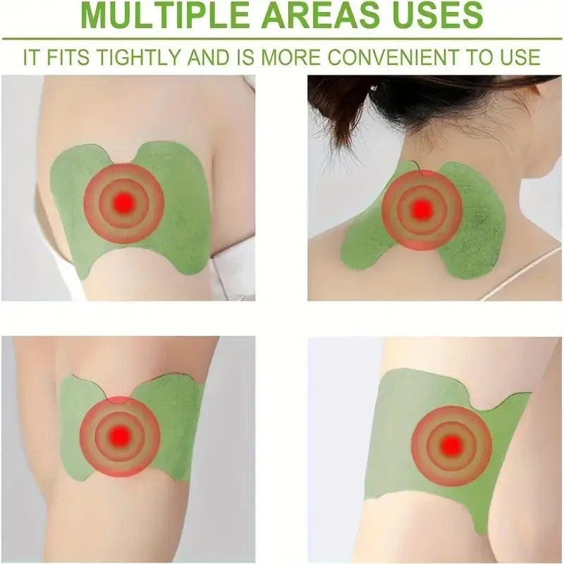 10 Pcs Wormwood Knee Patch: Moxibustion Patch for Knee, Back, Neck, Shoulder Relief - No Battery Required