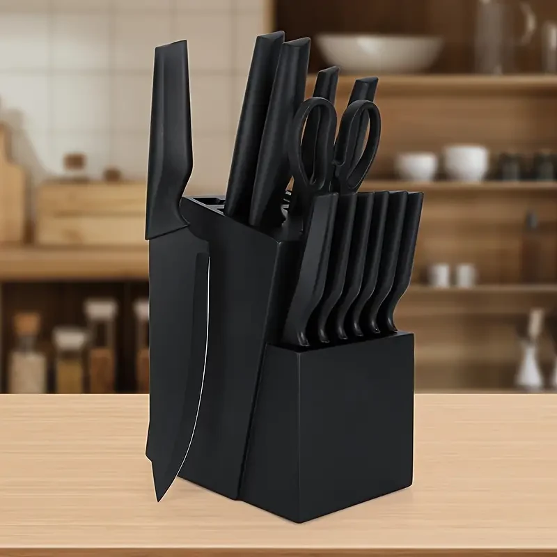 14-Piece Kitchen Knife Set with Self-Sharpening Block