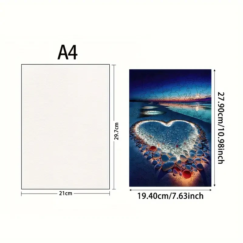 Irregular Animal-Shaped Wooden Puzzle for Adults Brain Teaser Gift