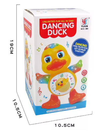 Electronic Toys Dancing Duck Funny Blink Eyes Flashing Light Shake The Body Cute Musical Cartoon Animal Educational Toy Kid Gift