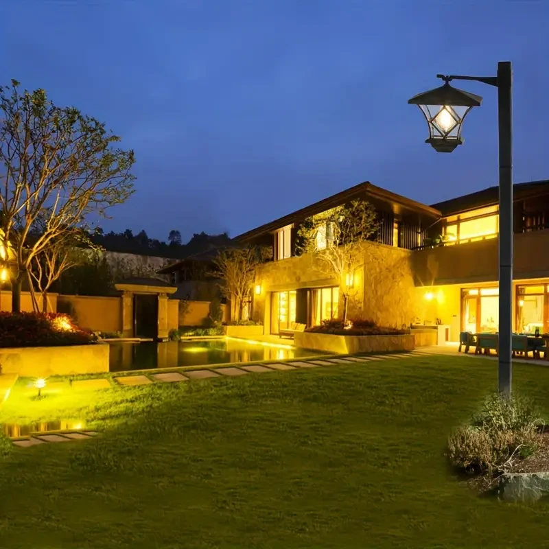 1.7m Solar-Powered LED Garden Lights - Energy-Efficient