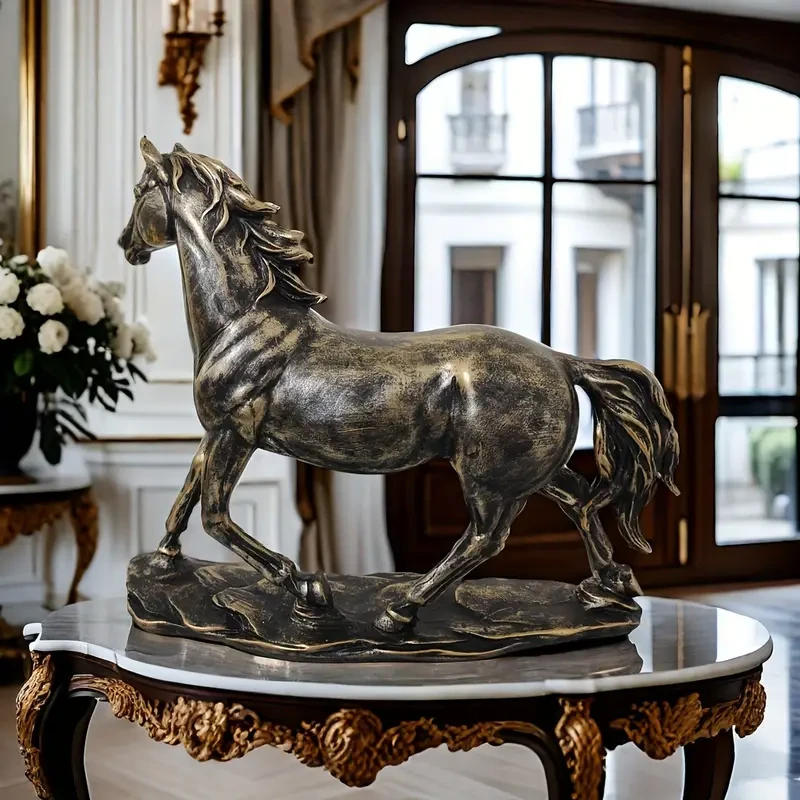 1pc Exquisite Vintage Horse Figurine Statue