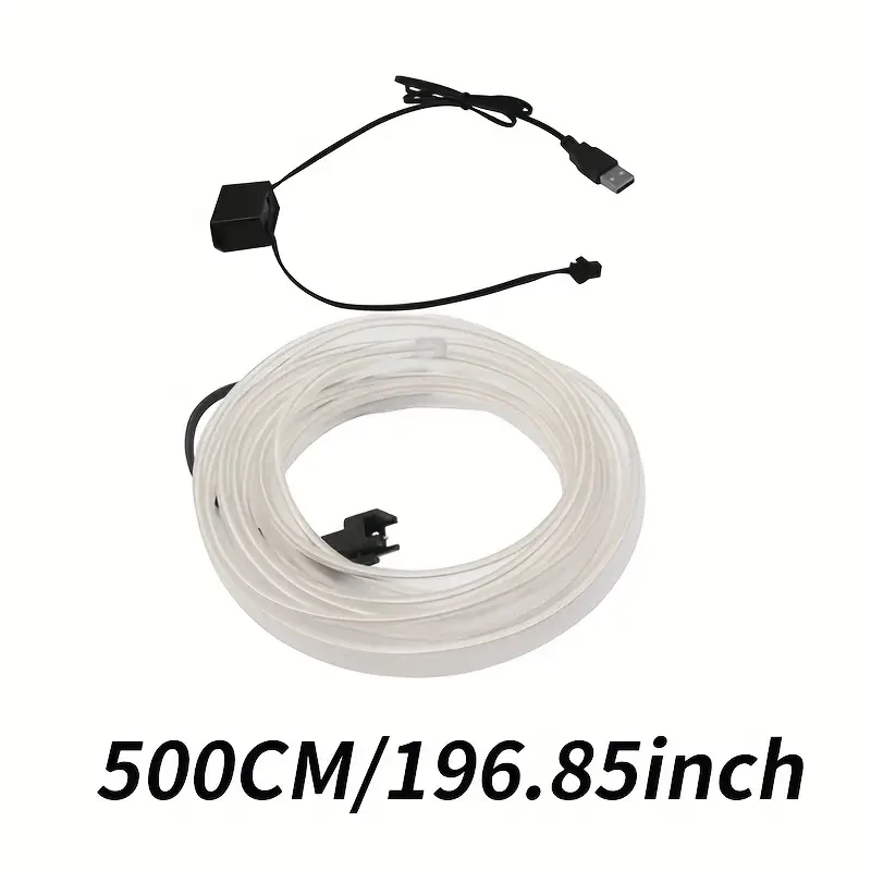 Car Interior LED Neon Strip 5M Flexible Ambient Light