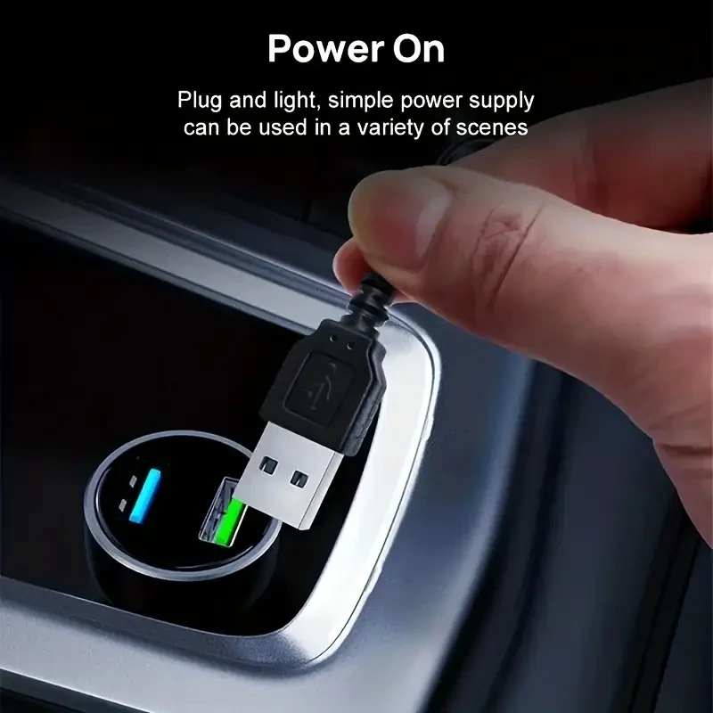 Car Interior LED Neon Strip 5M Flexible Ambient Light