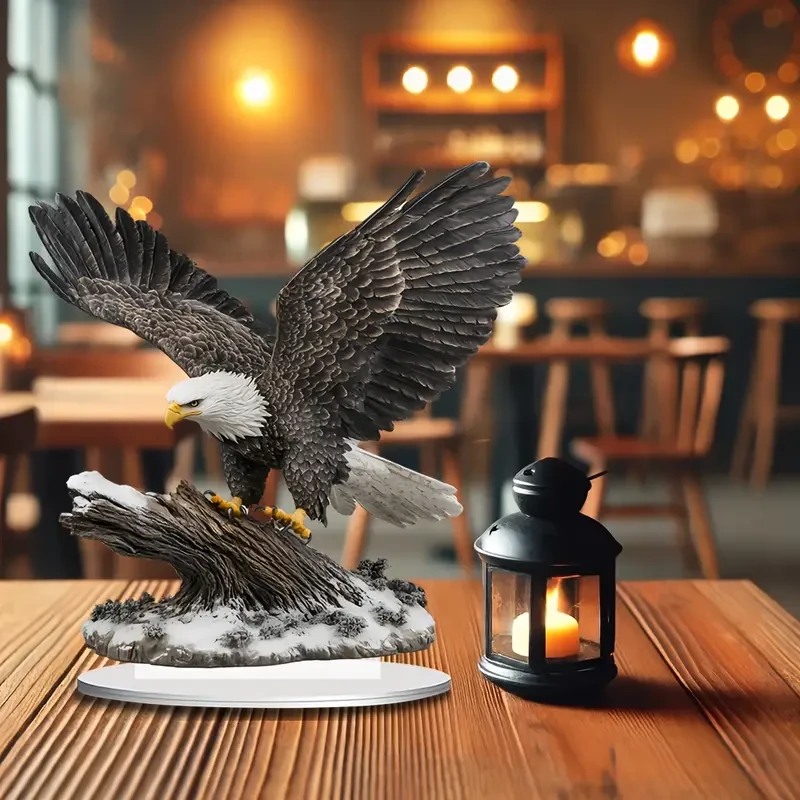 Eagle Sun Catcher with Spreading Wings Acrylic Desk Decor (19.99cm)