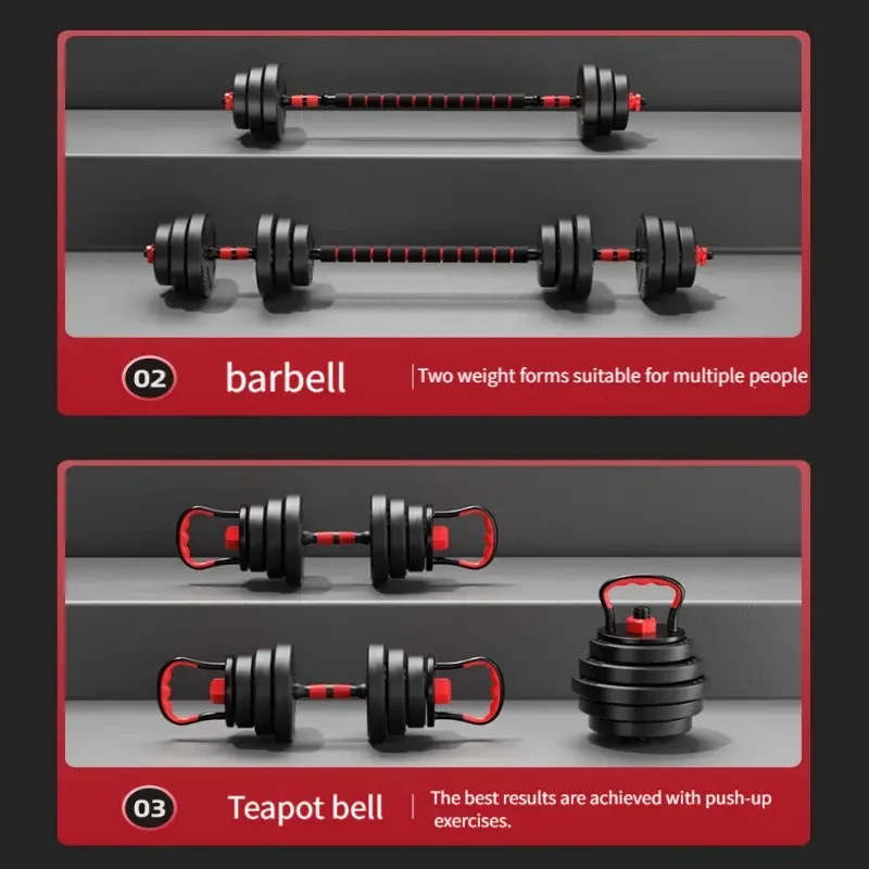 4-in-1 Adjustable Dumbbell Set (19.96KG) Full Body Workout