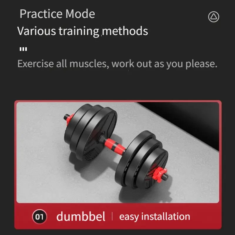 4-in-1 Adjustable Dumbbell Set (19.96KG) Full Body Workout