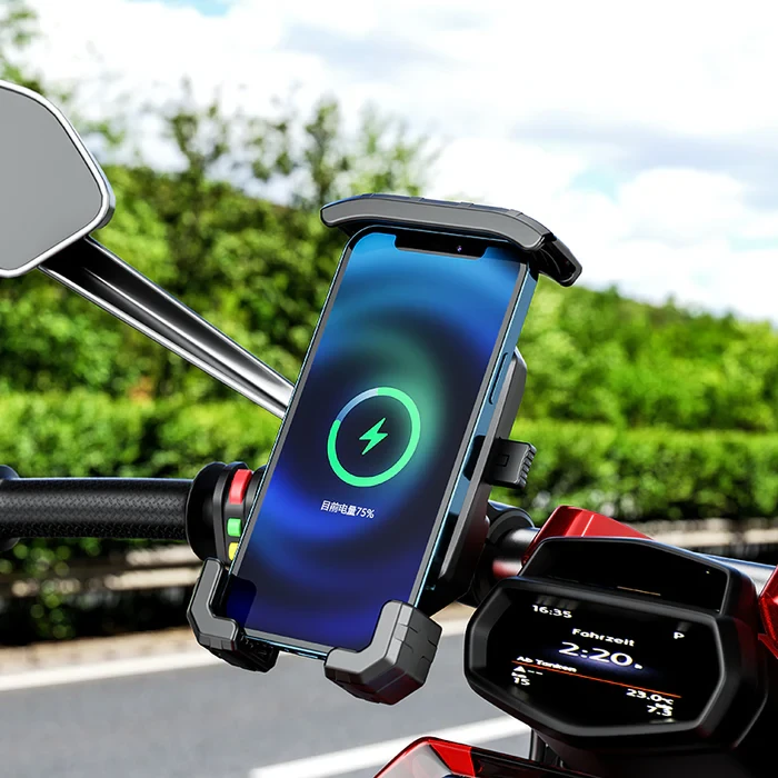 20W Fast Wireless Charging Motorcycle Mount-M24