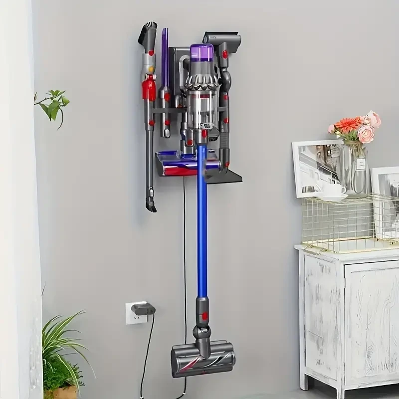Easy-Install Wall-Mounted Vacuum Cleaner Head Holder